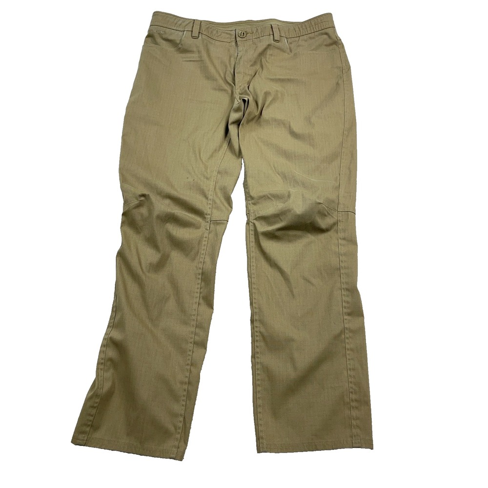 Under Armour Cargo Pants Mens 38x32 Tan Brown Rip Stop Tactical Performance UA